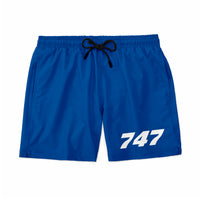 Thumbnail for 747 Flat Text Designed Swim Trunks & Shorts