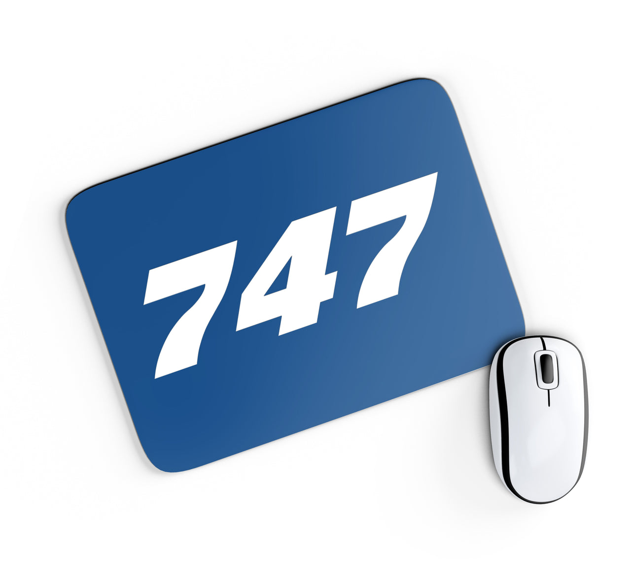 747 Flat Text Designed Mouse Pads