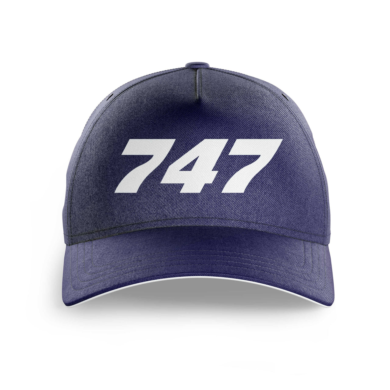 747 Flat Text Printed Hats