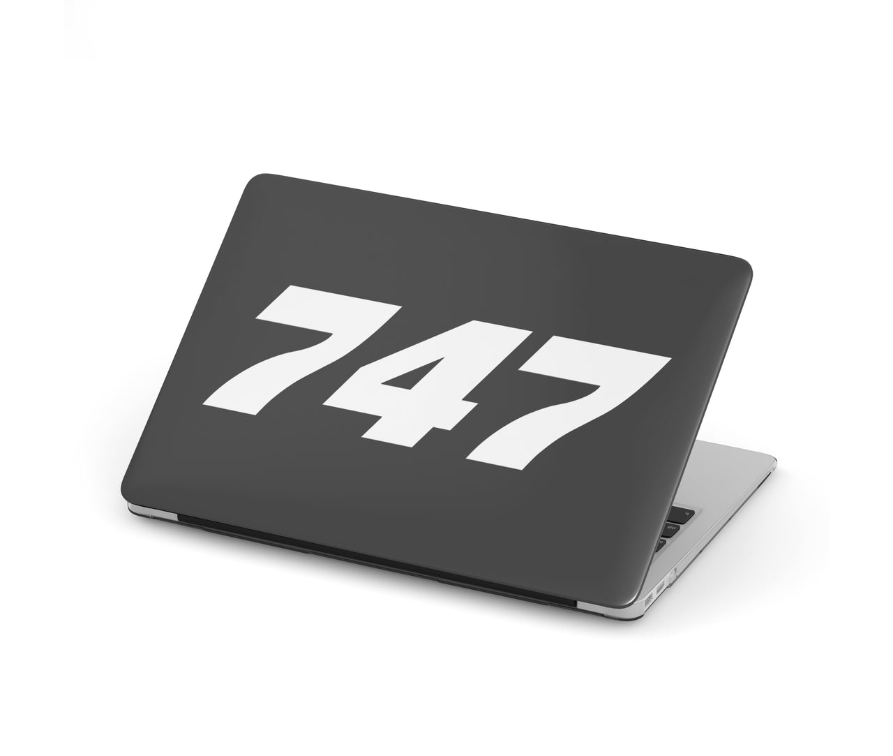 747 Flat Text Designed Macbook Cases