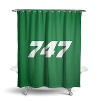 Thumbnail for 747 Flat Text Designed Shower Curtains
