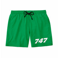 Thumbnail for 747 Flat Text Designed Swim Trunks & Shorts