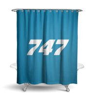 Thumbnail for 747 Flat Text Designed Shower Curtains