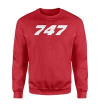 Thumbnail for 747 Flat Text Designed Sweatshirts