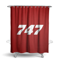 Thumbnail for 747 Flat Text Designed Shower Curtains