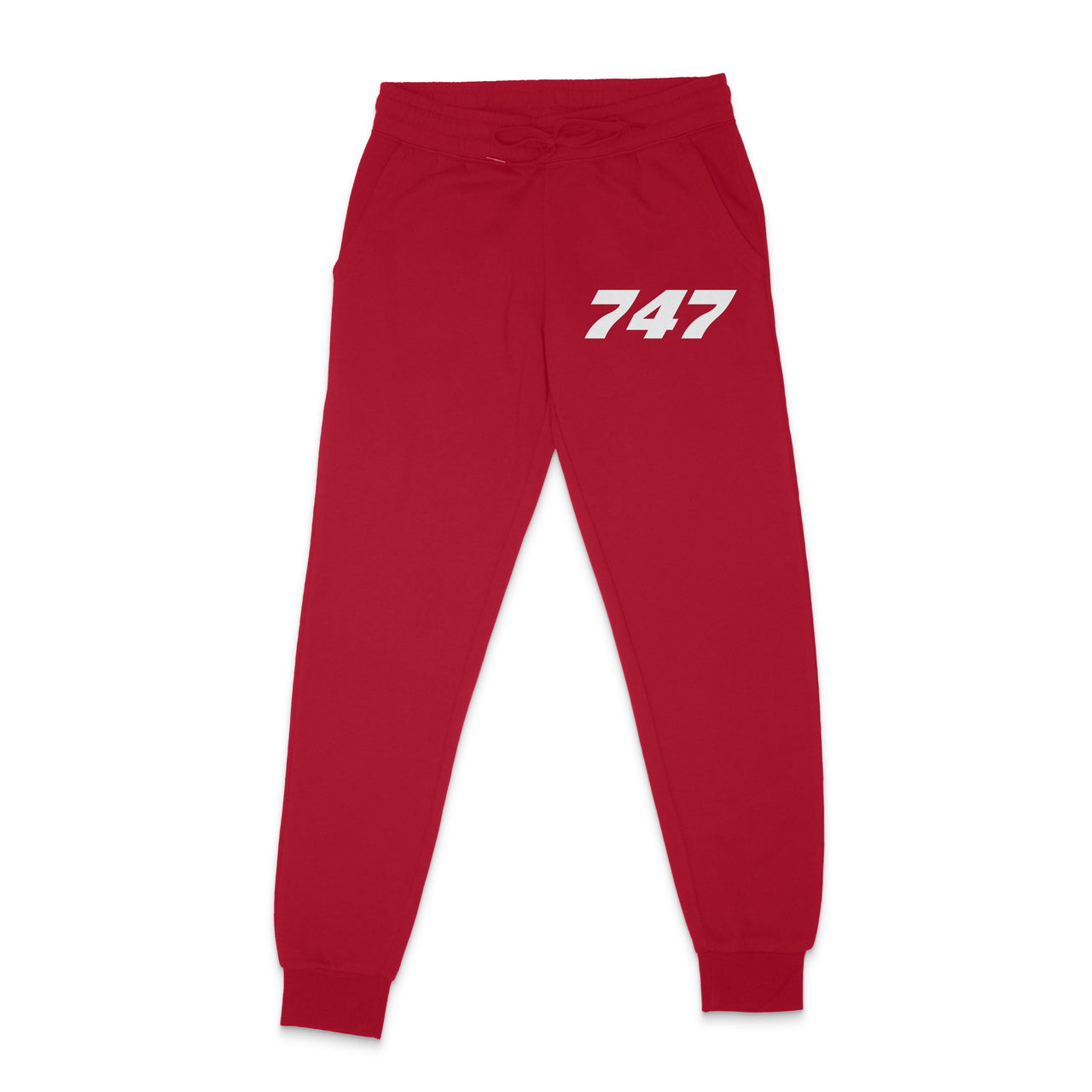 747 Flat Text Designed Sweatpants