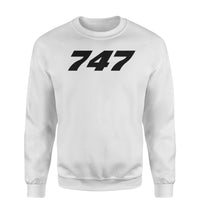Thumbnail for 747 Flat Text Designed Sweatshirts