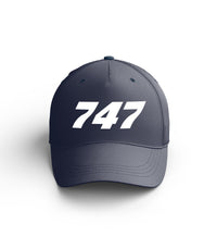 Thumbnail for Customizable Name & 747 Flat Text Embroidered Hats