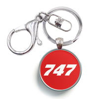 Thumbnail for 747 Flat Text Designed Circle Key Chains