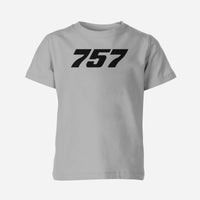 Thumbnail for 757 Flat Text Designed Children T-Shirts