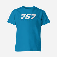 Thumbnail for 757 Flat Text Designed Children T-Shirts