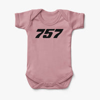 Thumbnail for 757 Flat Text Designed Baby Bodysuits