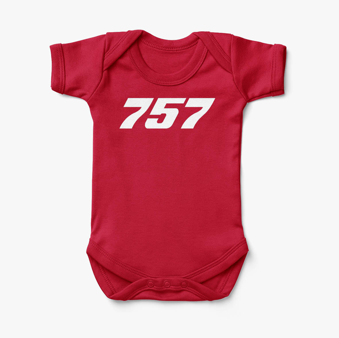 757 Flat Text Designed Baby Bodysuits