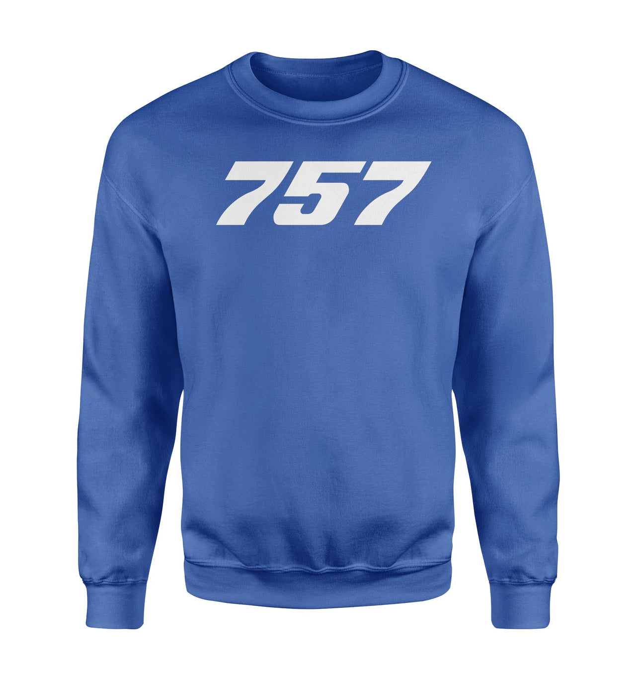 757 Flat Text Designed Sweatshirts