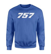 Thumbnail for 757 Flat Text Designed Sweatshirts