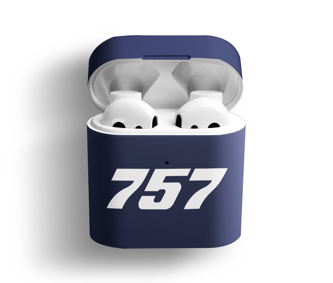 757 Flat Text Designed AirPods Cases