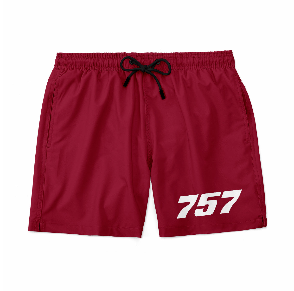 757 Flat Text Designed Swim Trunks & Shorts