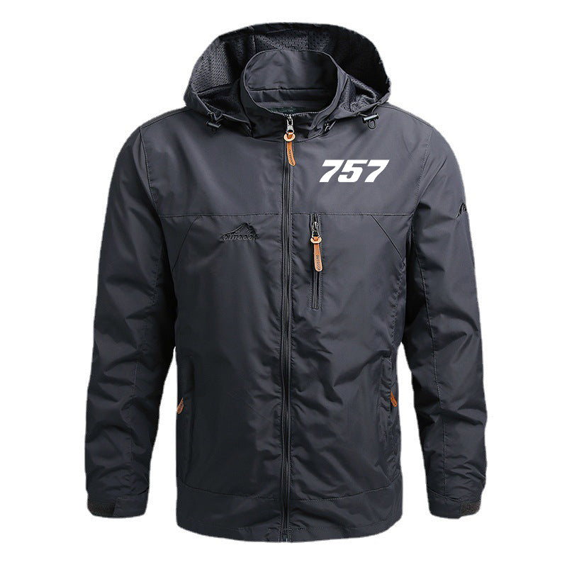 757 Flat Text Designed Thin Stylish Jackets