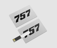 Thumbnail for 757 Flat Text Designed USB Cards