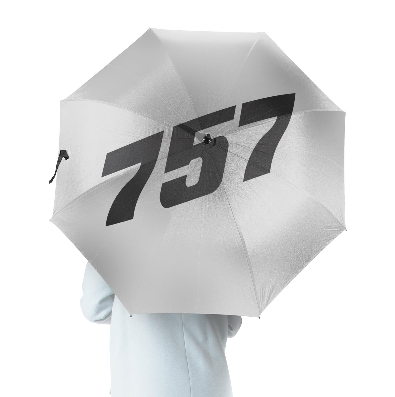 757 Flat Text Designed Umbrella