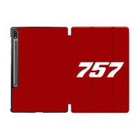 Thumbnail for 757 Flat Text Designed Samsung Tablet Cases
