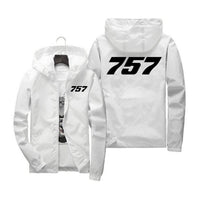 Thumbnail for 757 Flat Text Designed Windbreaker Jackets