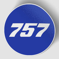 Thumbnail for 757 Flat Text Blue Designed Stickers