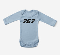 Thumbnail for 767 Flat Text Designed Baby Bodysuits