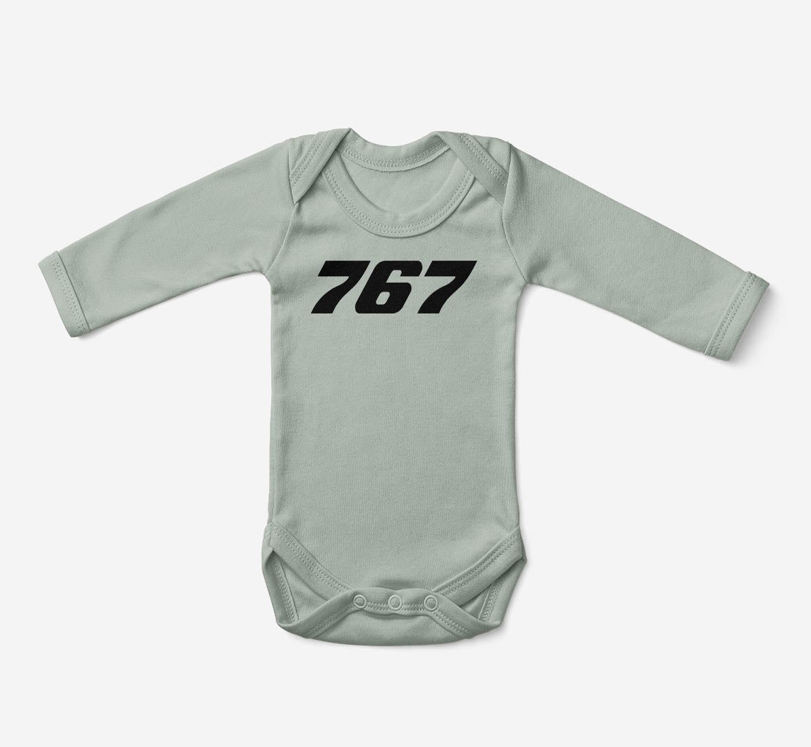 767 Flat Text Designed Baby Bodysuits