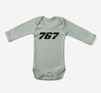 Thumbnail for 767 Flat Text Designed Baby Bodysuits