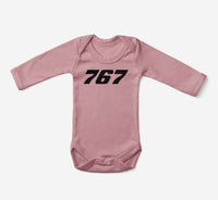 Thumbnail for 767 Flat Text Designed Baby Bodysuits