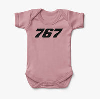 Thumbnail for 767 Flat Text Designed Baby Bodysuits