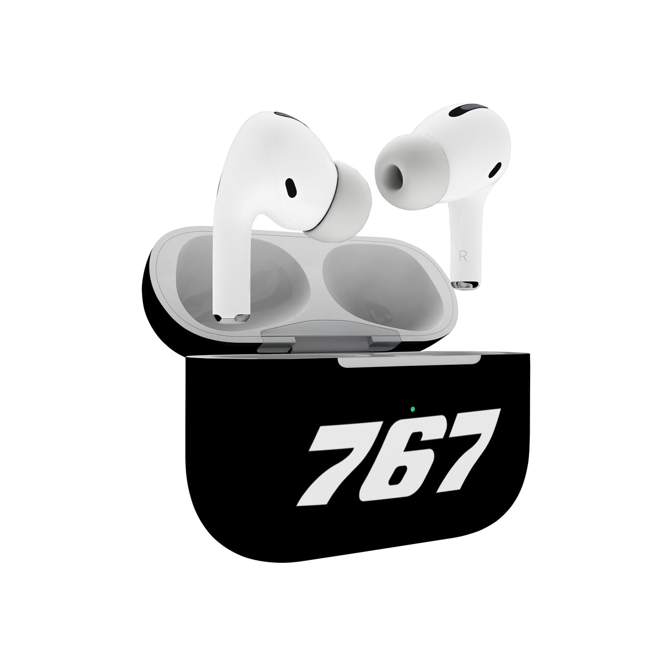767 Flat Text Designed AirPods  Cases