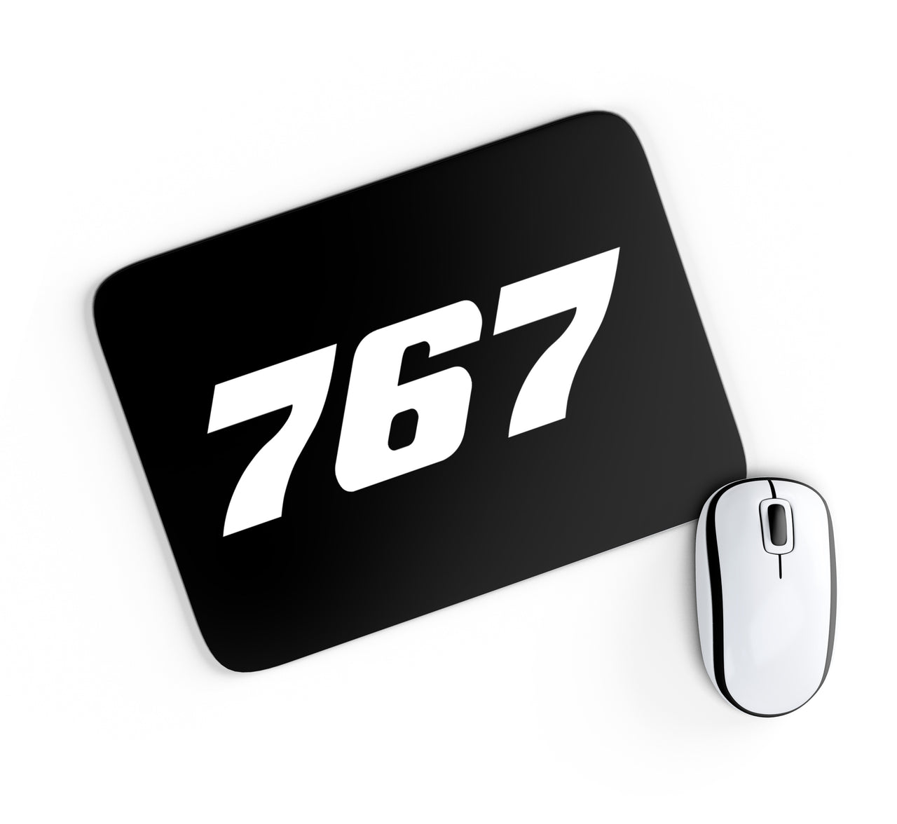 767 Flat Text Designed Mouse Pads