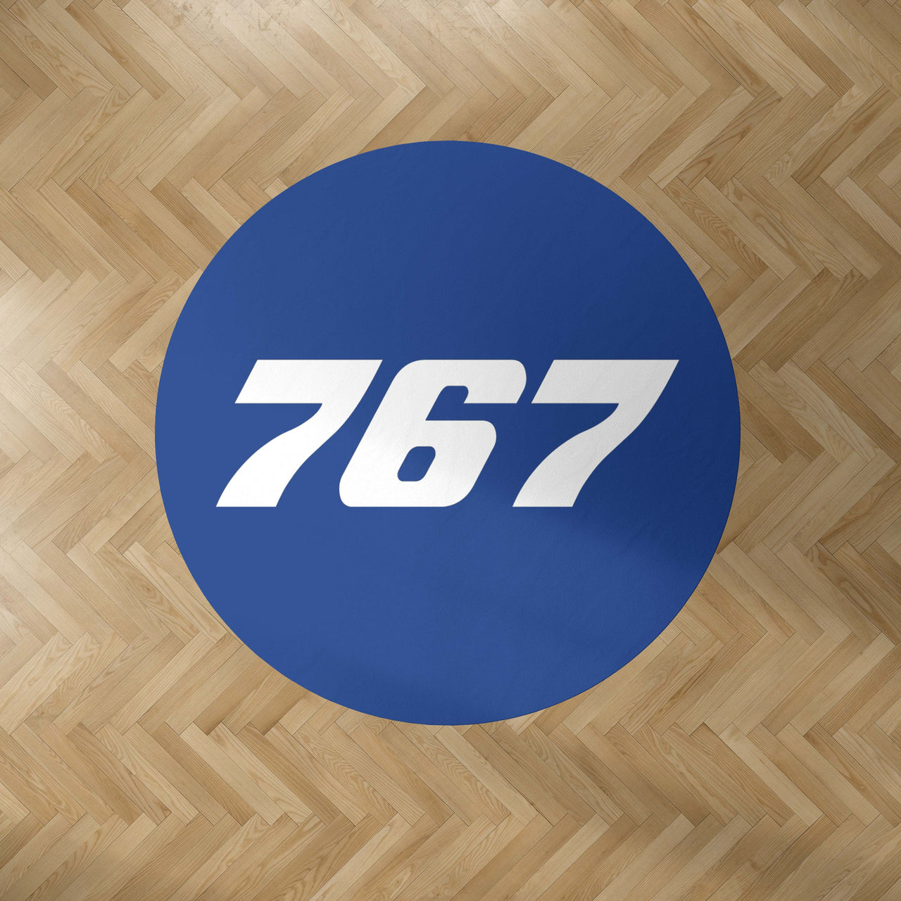 767 Flat Text Designed Carpet & Floor Mats (Round)