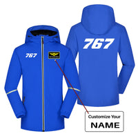 Thumbnail for 767 Flat Text Designed Rain Coats & Jackets