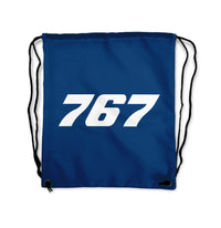 Thumbnail for 767 Flat Text Designed Drawstring Bags