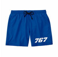 Thumbnail for 767 Flat Text Designed Swim Trunks & Shorts
