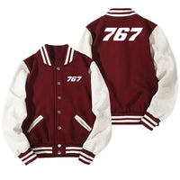 Thumbnail for 767 Flat Text Designed Baseball Style Jackets