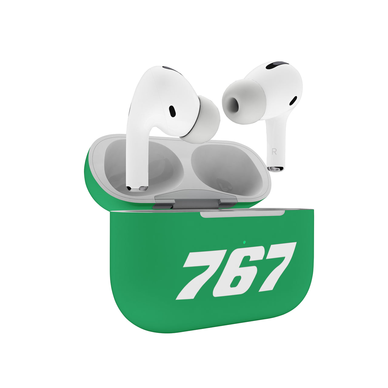 767 Flat Text Designed AirPods  Cases