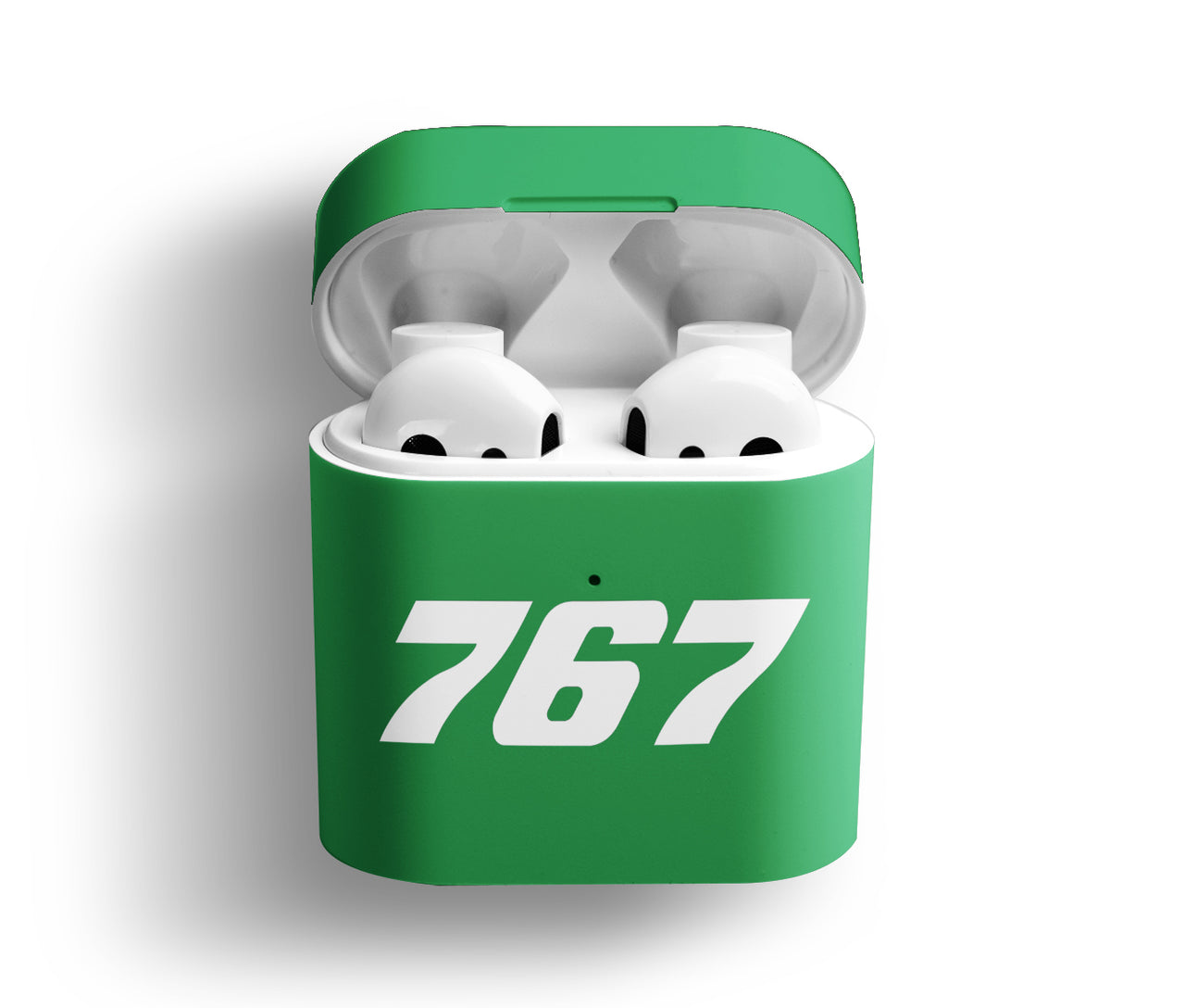 767 Flat Text Designed AirPods  Cases