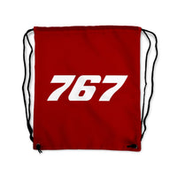 Thumbnail for 767 Flat Text Designed Drawstring Bags