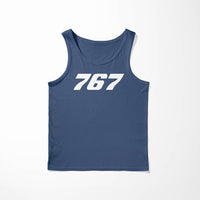 Thumbnail for 767 Flat Text Designed Tank Tops