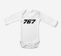 Thumbnail for 767 Flat Text Designed Baby Bodysuits