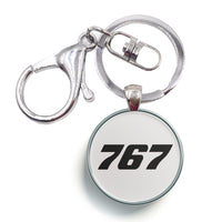 Thumbnail for 767 Flat Text Designed Circle Key Chains