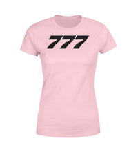 Thumbnail for 777 Flat Text Designed Women T-Shirts