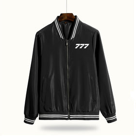 Boeing 777 Flat Text Thin Spring Jackets