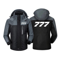 Thumbnail for 777 Flat Text Designed Thick Winter Jackets