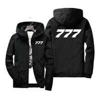 Thumbnail for 777 Flat Text Designed Windbreaker Jackets