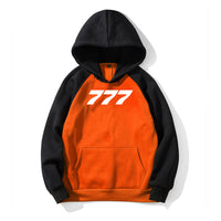 Thumbnail for 777 Flat Text Designed Colourful Hoodies